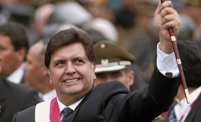 El expresidente de Perú Alan García en 2006.
