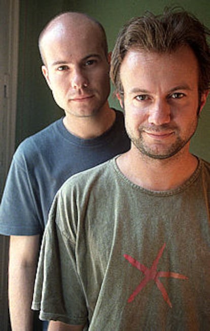 Tristán (delante) y David Ulloa, codirectores del cortometraje <b></b><i>Ciclos.</i>