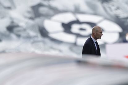 El entrenador del Real Madrid Zinedine Zidane