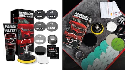 kit de restauración de faros​ para el coche