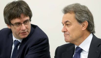 Puigdemont i Mas avui a la primera reunió del Comitè Nacional del PDECAT.