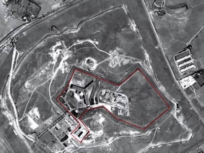 Vista aèria de la presó de Saidnaya, prop de Damasc.