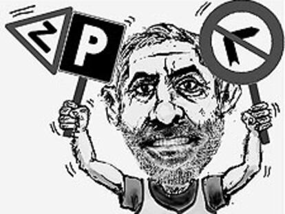 Caricatura de Gaspar Llamazares