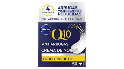 Crema de noche con Q10 de Nivea.