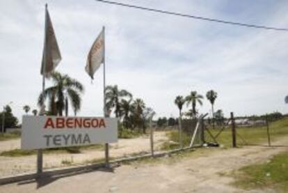 Vista de la entrada a las obras en el complejo Antel Arena, una de los trabajos llevados adelante por la firma Teyma, propiedad de Abengoa.