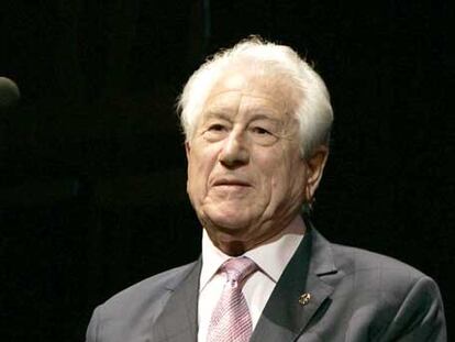 Pedro Iturralde, después de recibir el premio <i>Toda una vida</i>.