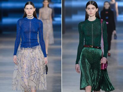 En otoño, ¡viva el lúrex!: guía de uso para no pasarte con los brillos