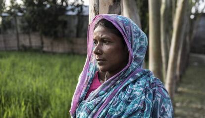 Una agricultora de la ciudad de Jatrapur, Bangladés. 