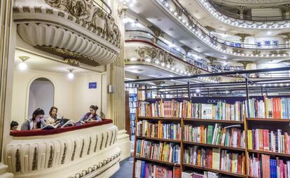 Interior de la librería argentina Ateneo Grand Splendid.