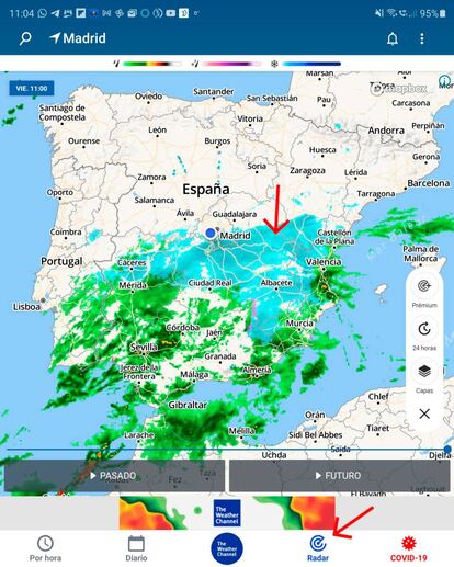 Controla el tiempo que va a hacer.