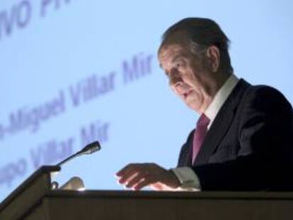 El presidente de OHL, Juan Miguel Villar Mir. EFE/Archivo