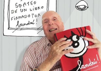 Landr&uacute; en 2016, con su libro &quot;Llandr&uacute;. El que no se rie es un maleducado&quot;