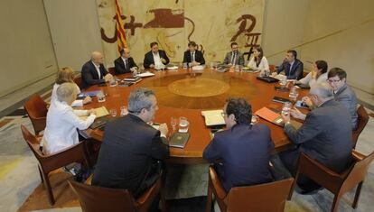 Reunió del nou Govern, aquest dimarts.