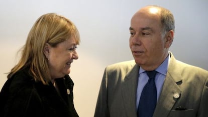 Los ministros de Relaciones Exteriores de Argentina, Susana Malcorra, y de Brasil, Mauro Vieira, este domingo en la cumbre de Mercosur en Asunci&oacute;n.