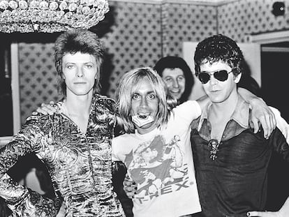 Bowie, Iggy Pop y Lou Reed