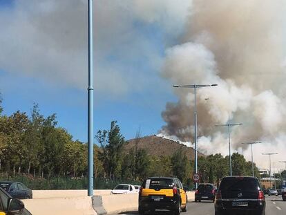 Un incendi a Collserola al setembre.