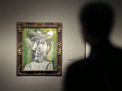 Exposición 'Colección Abelló. Mecenazgo al Servicio del arte' en el Centro Cibeles de Madrid. En la imagen, la obra 'Busto' de Pablo Picasso.