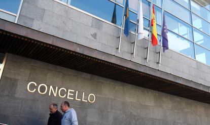 Fachada del Ayuntamiento de Cangas de Morrazo (Pontevedra).