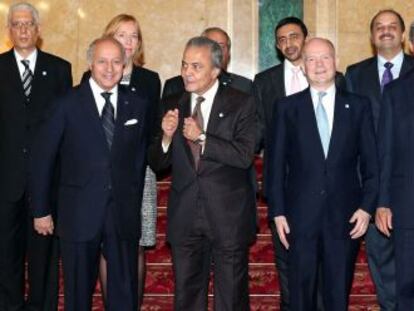 Los 11 altos cargos de Exteriores reunidos en Londres para discutir el futuro de Siria.