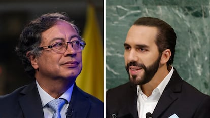 Gustavo Petro y  Nayib Bukele