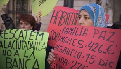 Protesta contra las hipotecas tóxicas.