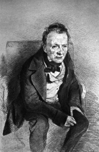 Thomas de Quincey visto por James Archer.