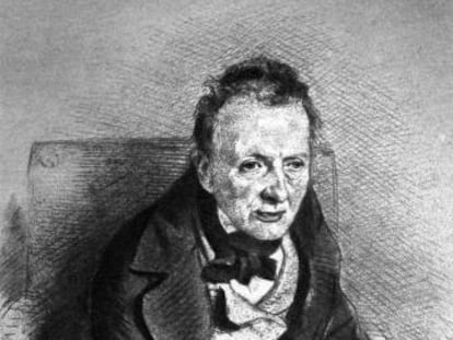 Thomas de Quincey visto por James Archer.