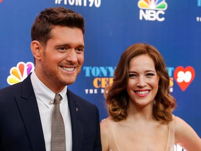 Michael Bubl&eacute; y Luisana Lopilato, en un evento en Nueva York en septiembre de 2016.