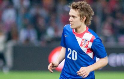 Alen Halilovic con la selección de Croacia.