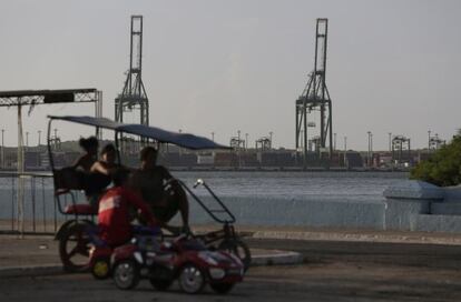 Puerto de Mariel en La Habana (Cuba)