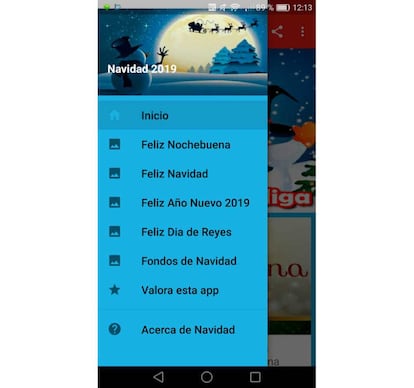 Esta app nos ofrece imágenes y frases para los principales días de la Navidad