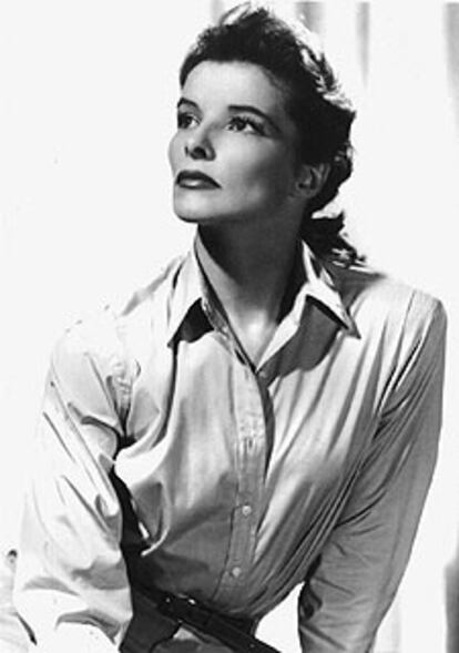 La actriz Katharine Hepburn, en 1942.