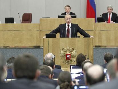 Putin, na Duma em abril.