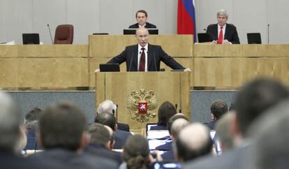 Putin, na Duma em abril.