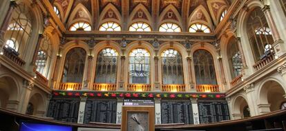 Vista del Palacio de la Bolsa de Madrid