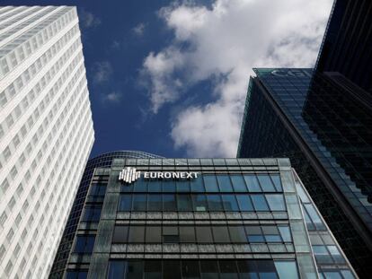 The Euronext stock exchange is pictured at the La Defense business district in Paris, France, September 30, 2022. REUTERS/Benoit Tessier