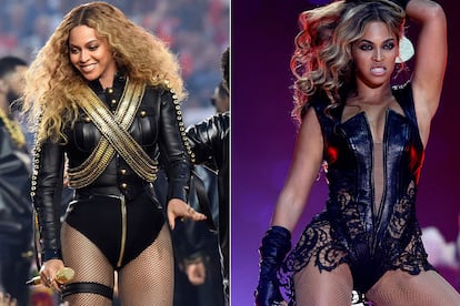Beyoncé es experta en el arte de llevar medias de red con todos sus ‘bodies’.