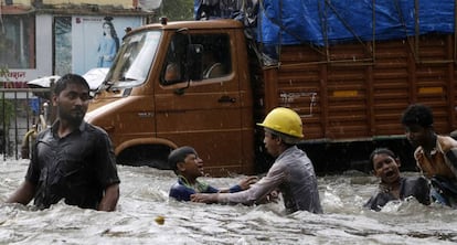 Las calles de Mumbai, el martes.