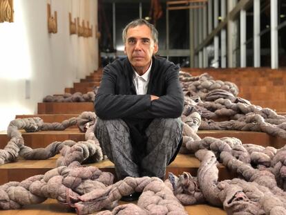 Arnaldo Antunes na Galeria Psicoativa de Tunga, no Inhotim.