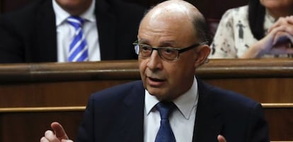 El ministro de Hacienda y Función Pública, Cristóbal Montoro.