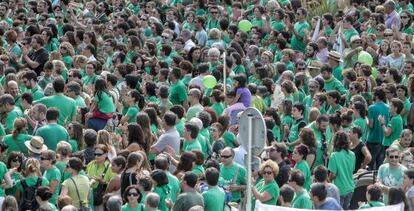 Paros y manifestaciones contra el decreto lingüístico de Baleares, en 2013.