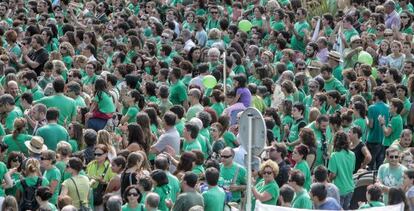 Paros y manifestaciones contra el decreto ling&uuml;&iacute;stico de Baleares, en 2013.