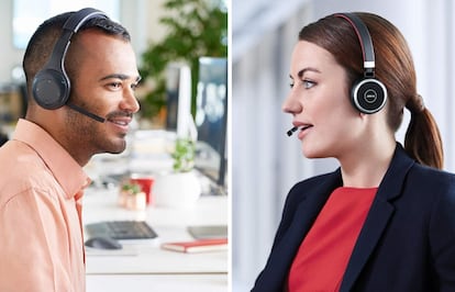 Los cuatro auriculares manos libres de esta comparativa están pensados para utilizarse en el ordenador con Skype o Microsoft Teams.