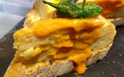 Una de las variedades de tortilla que se presentará en la ruta gastronómica