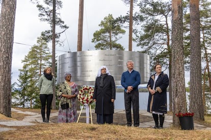 Monumento en recuerdo a las víctimas de la isla de Utøya