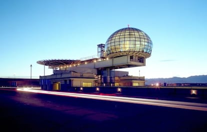 El circuito en la azotea del Ligotto, en Turín.