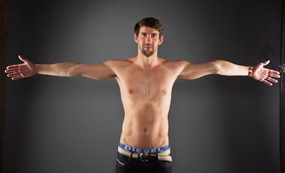 El nadador estadounidense y ganador de 14 medallas olímpicas, Michael Phelps.