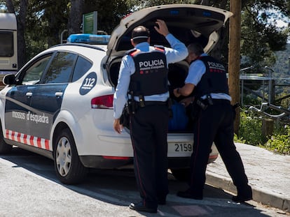 Una patrulla de Mossos d'Esquadra, en una imagen de archivo.