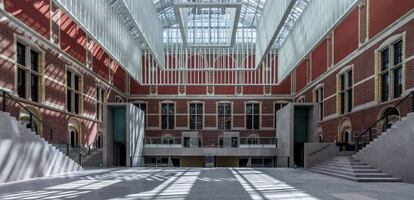 A view of the east patio of the Rijksmuseum taken in the process of its restoration, which was photographed by Jos&eacute; Manuel Ballester.