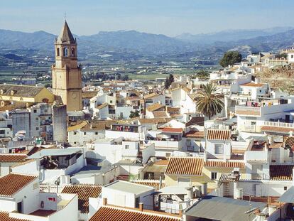 Panorámica de Vélez-Málaga, capital de la comarca malagueña de la Axarquía.